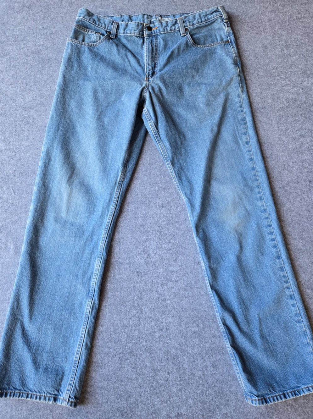 Carhartt Jeans Men's Relaxed Fit Medium Wash 38x32.5 100% Cotton